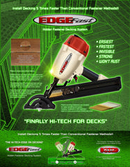 Free Edge fast tool with the purchase of 800 S/F of stainless-steel Edge fast fasteners